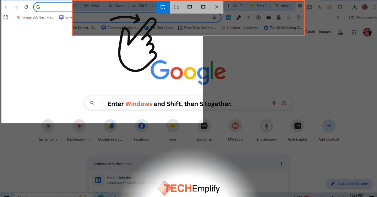 Snipping Tool Screenshots