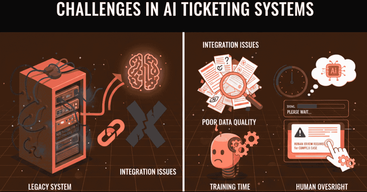 Challenges in AI Ticketing Systems